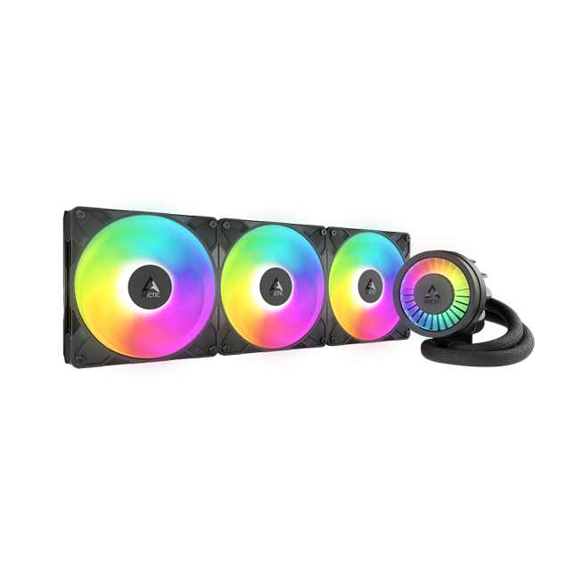 ARCTIC Liquid Freezer III Pro A-RGB 420mm Liquid CPU Cooler, P14 Pro PWM Fans & PWM Controlled Pump, Black